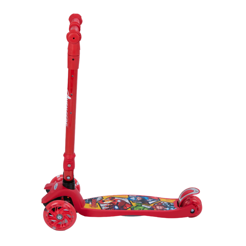 Marvel Avengers Foldable Scooter with LED Light-Up Wheels - 2Y+