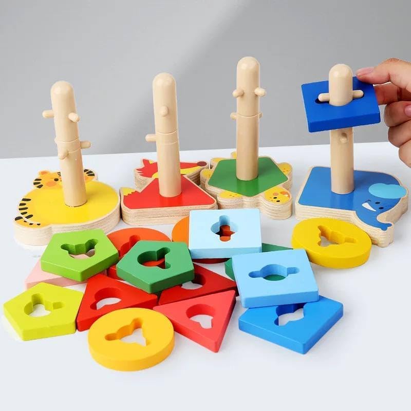Wooden Educational Building Blocks