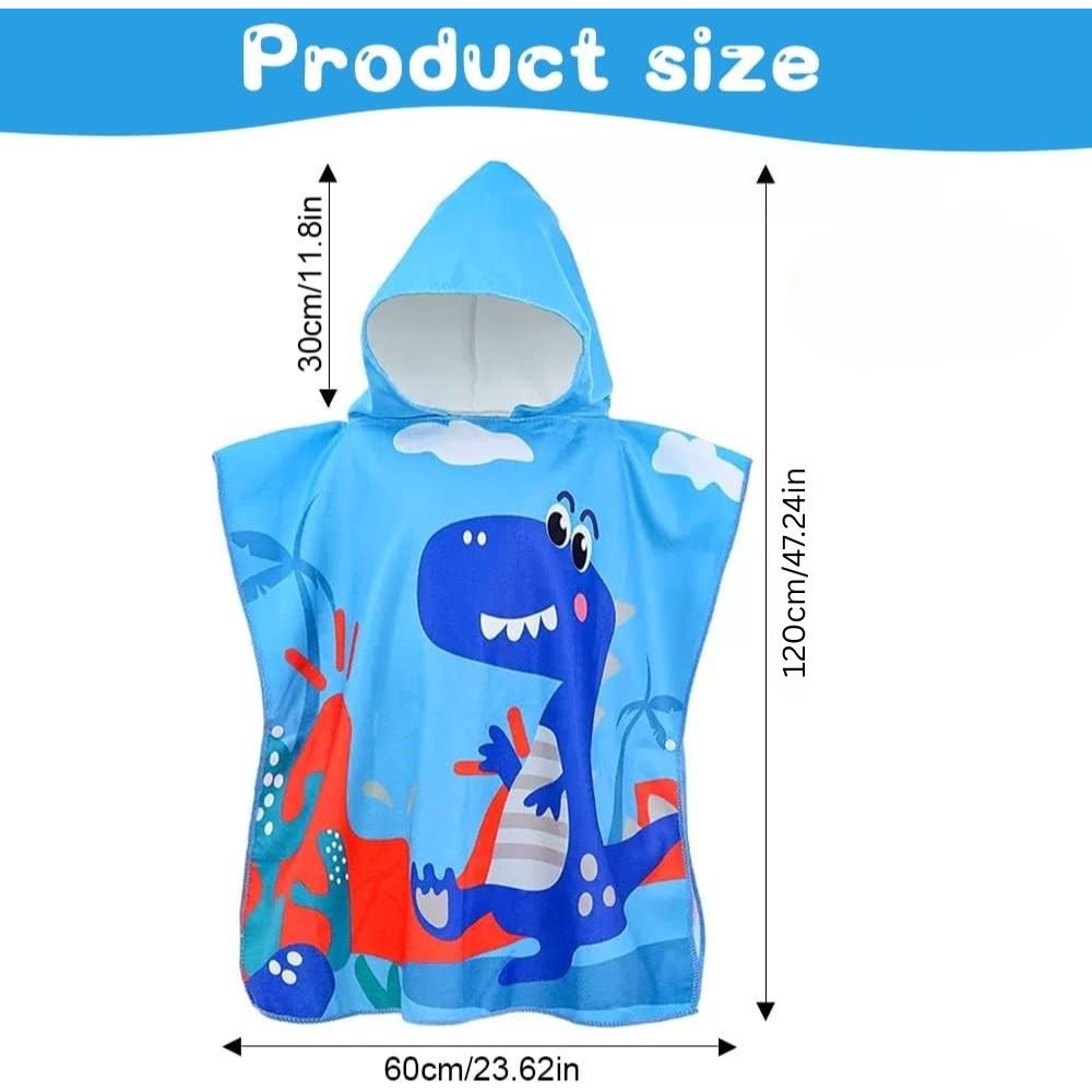 Poncho Hooded Beach Towel | 120x60 cm