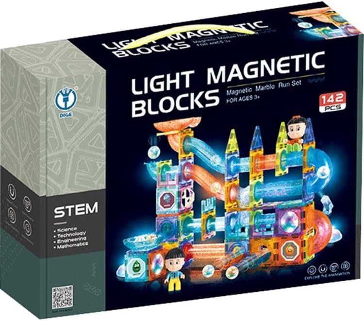 Light Magnetic Blocks 142 pcs