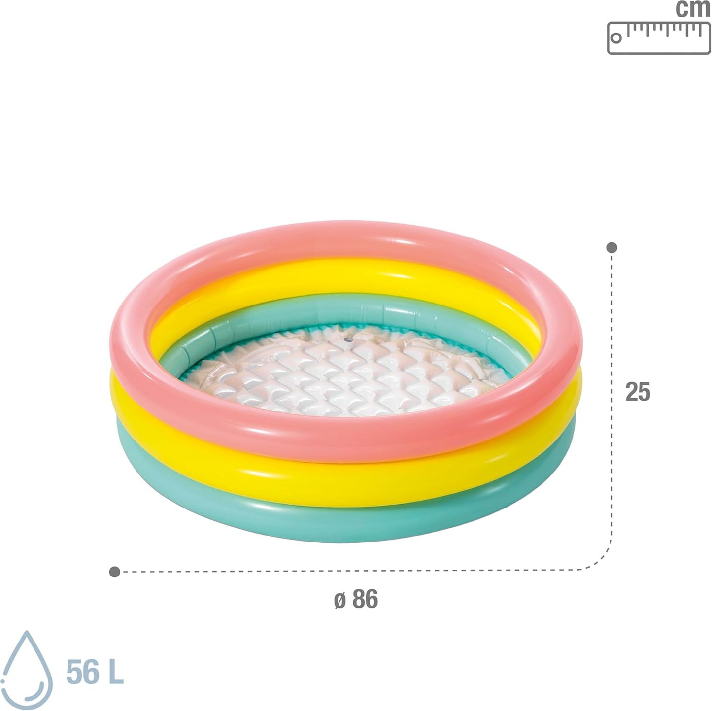 INTEX SUNSET GLOW INFLATABLE KIDDIE POOL 86X25CM | 1-3Y