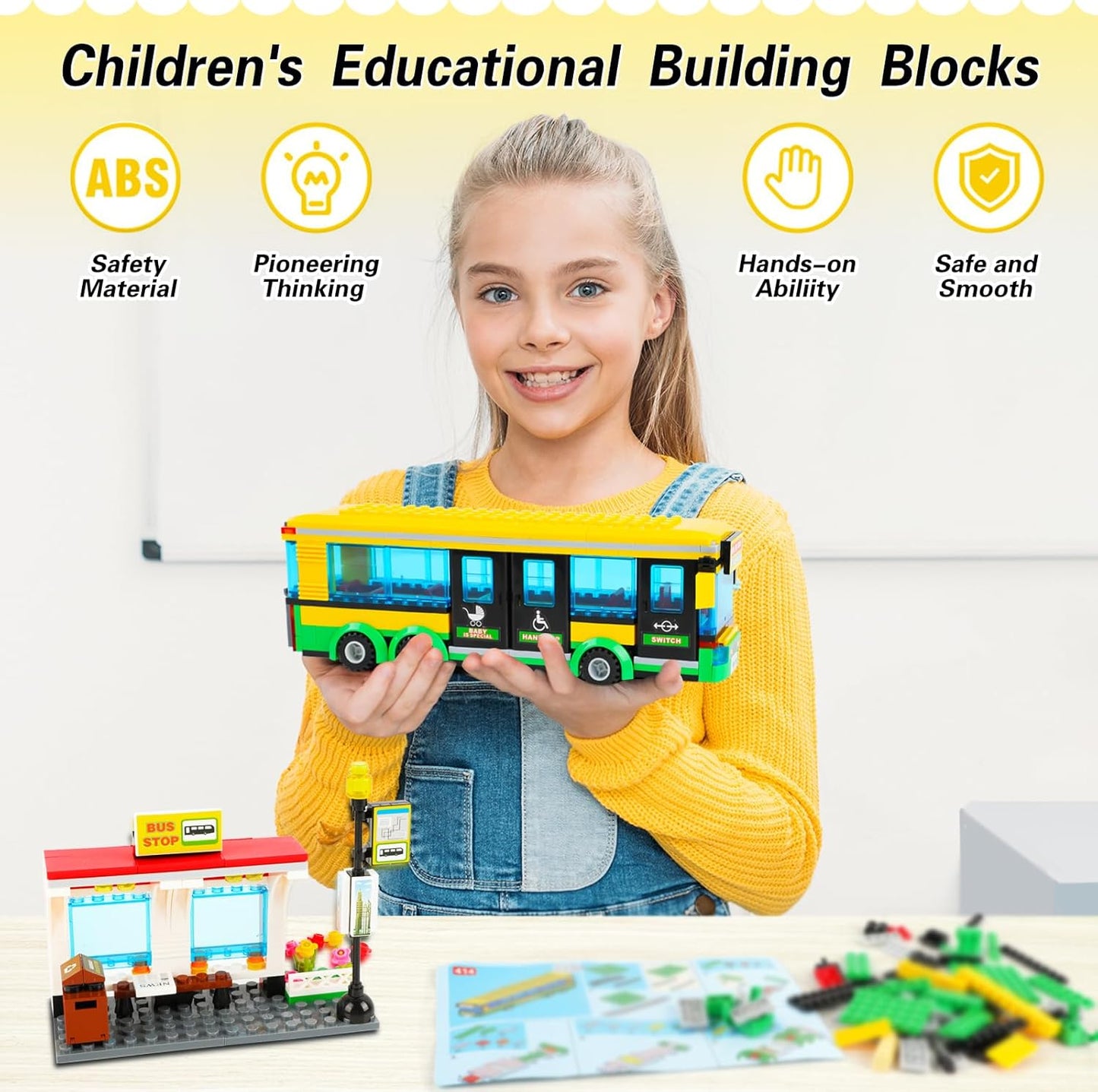 City Bus building Blocks Lego Set 416 pcs