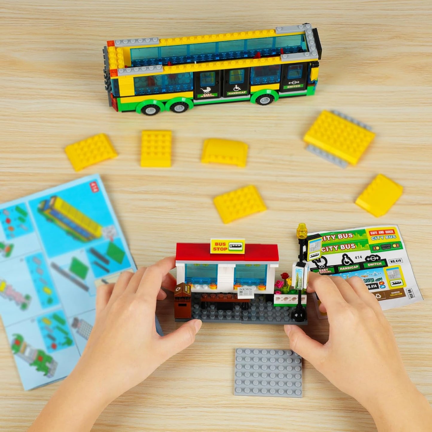 City Bus building Blocks Lego Set 416 pcs