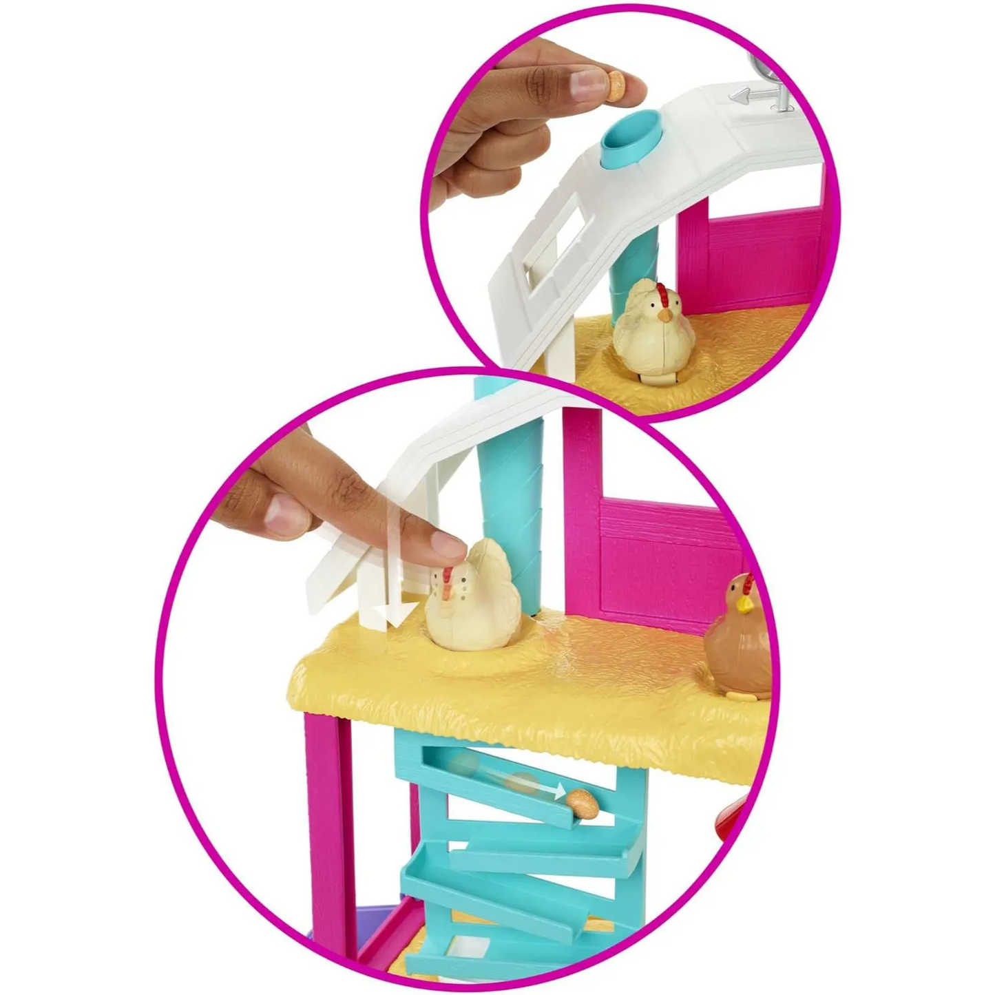 Barbie Doll and Playset with Coop, Animals, Dough, Molds and More, Hatch and Gather Egg Farm - 3Y+