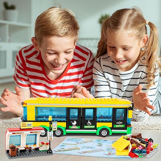 City Bus building Blocks Lego Set 416 pcs