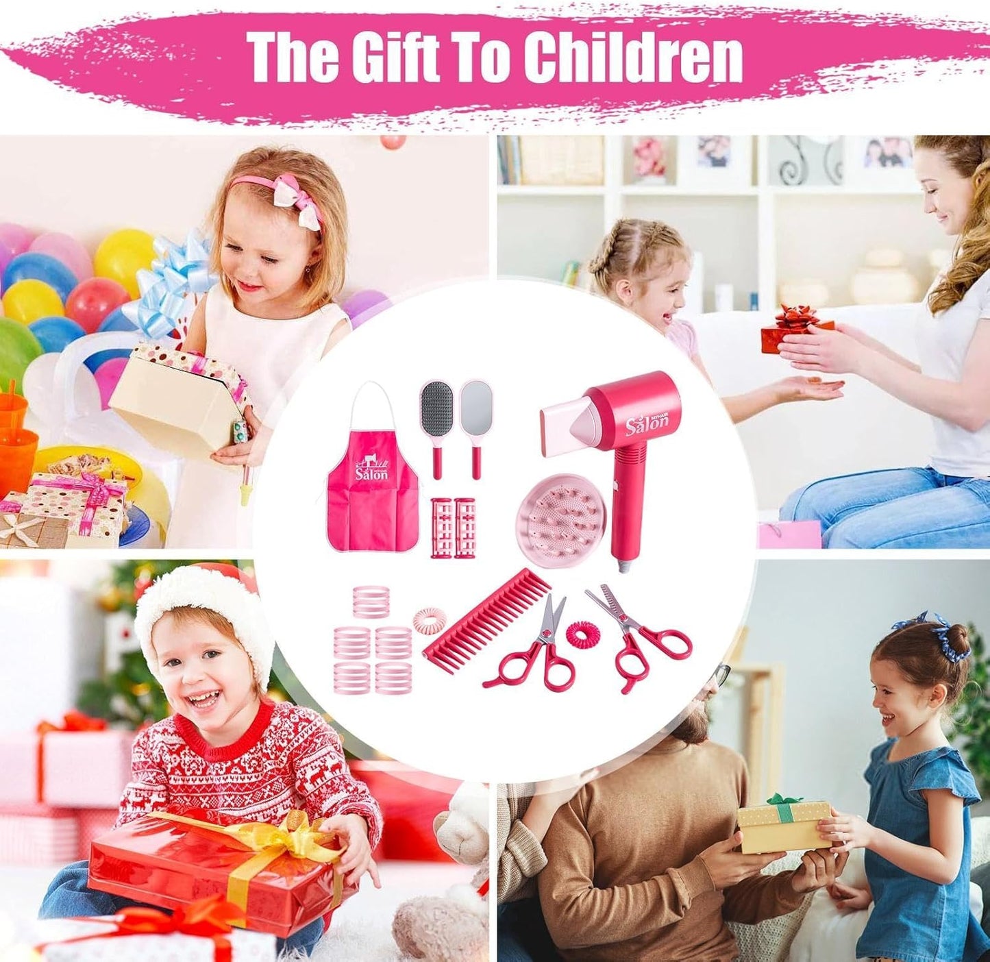 Girl Beauty Salon Hairdressing Playset (37pcs)