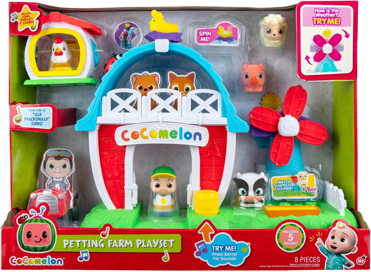 COCOMELON Petting Farm Playset