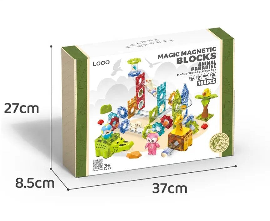 Magic Magnetic Blocks Animal Paradise 104 Pieces
