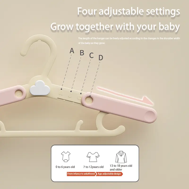 Adjustable Kids Clothes Hanger – Set of 5
