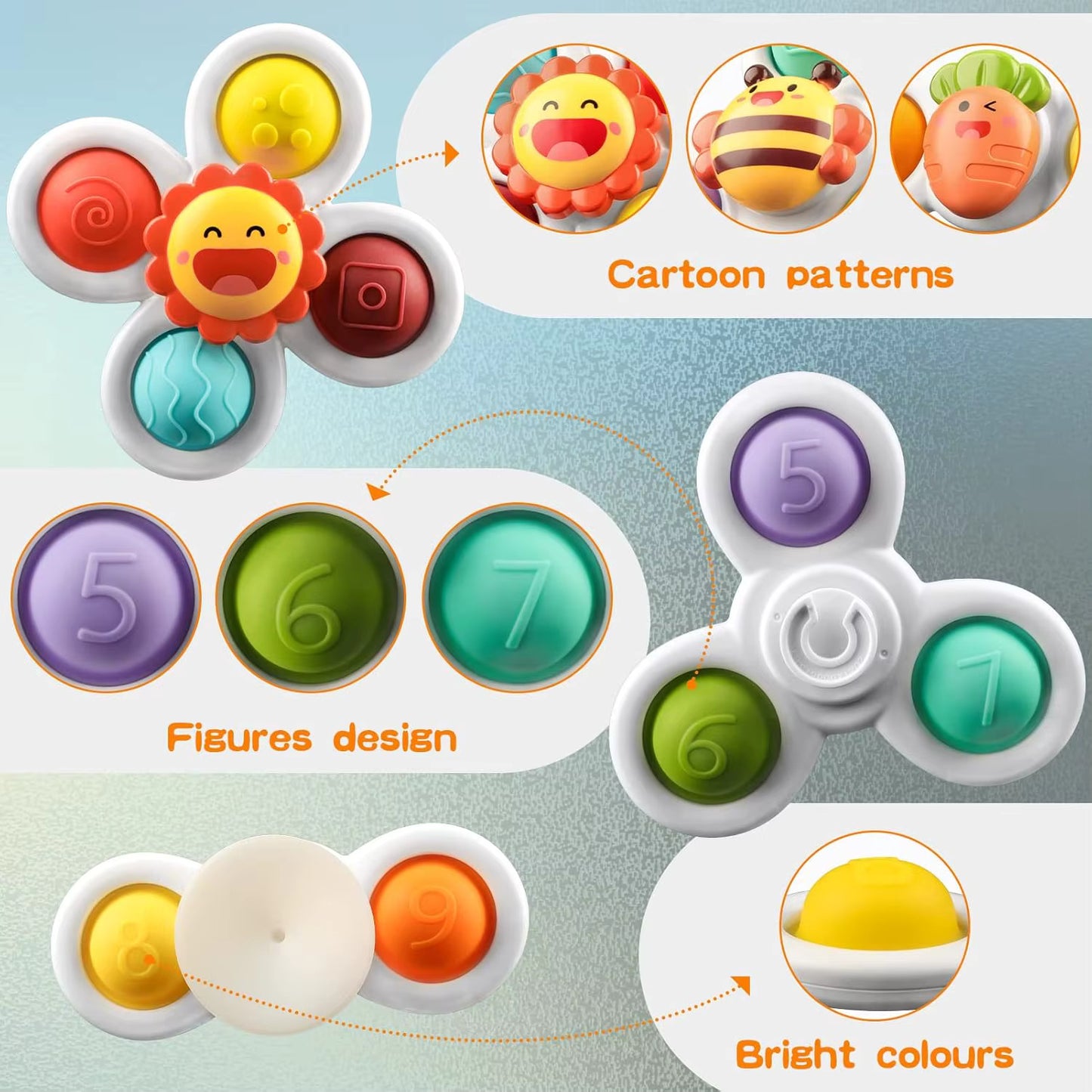 Baby Suction Spinner Set