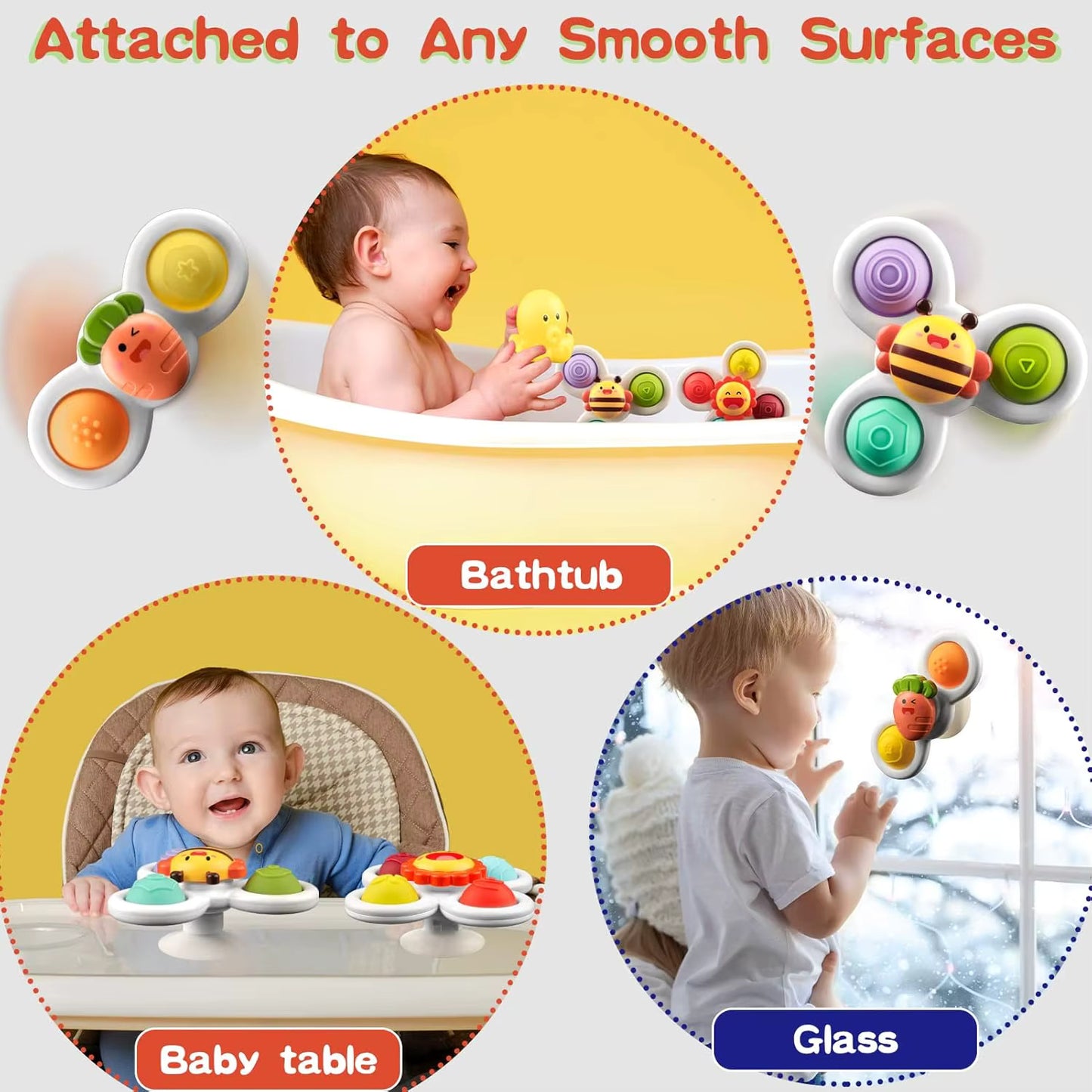Baby Suction Spinner Set