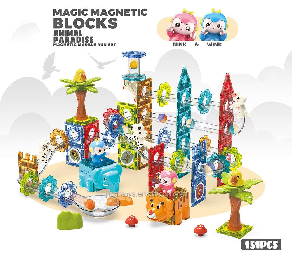 Magic Magnetic Blocks Animal Paradise 151 Pieces