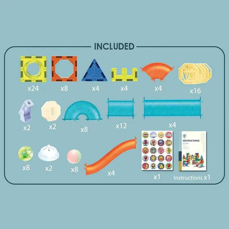 Light Magnetic Blocks 110 pcs