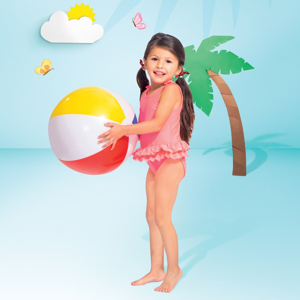 INTEX Glossy Panel Inflatable Ball (51cm) | 3Y+