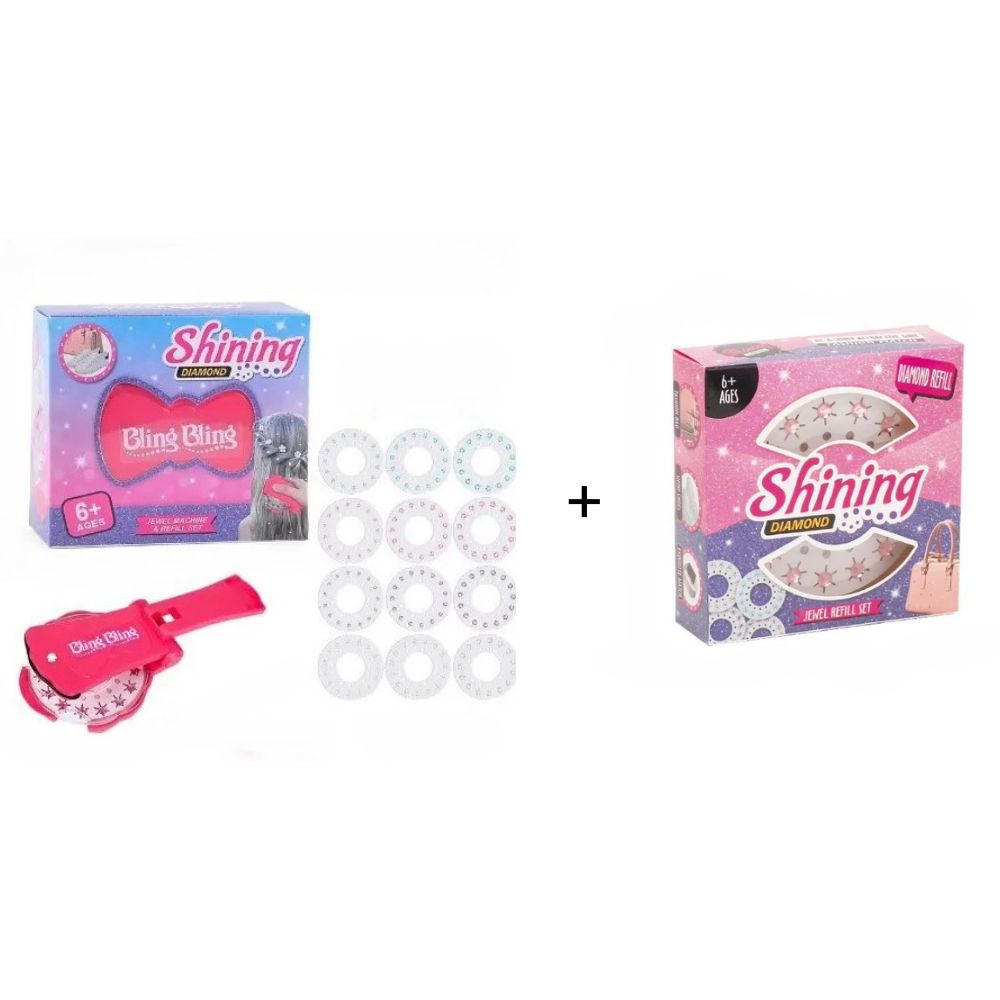 BLING Hair Gem Stamper Kit for Girls