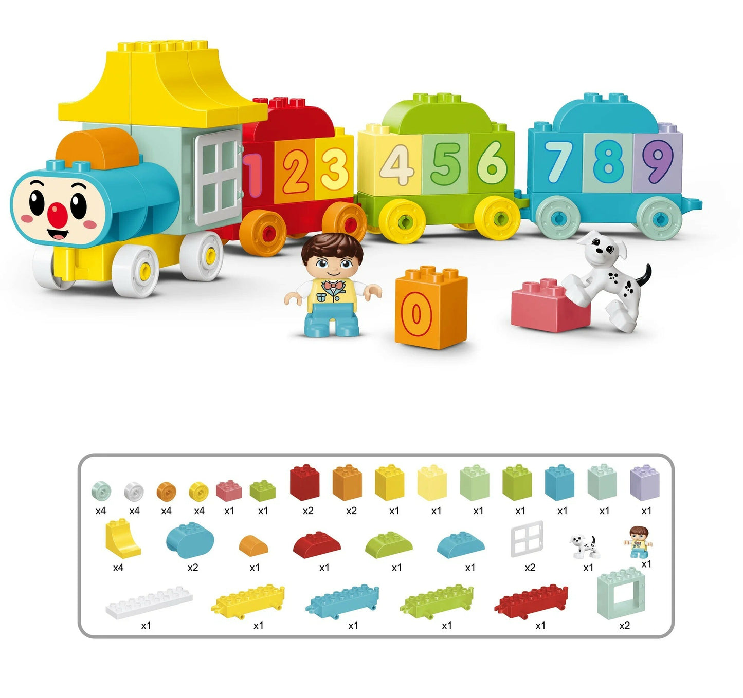 Building Blocks Lego Train with Numbers Learning to Count 50 pcs