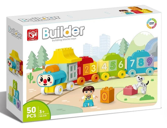 Building Blocks Lego Train with Numbers Learning to Count 50 pcs