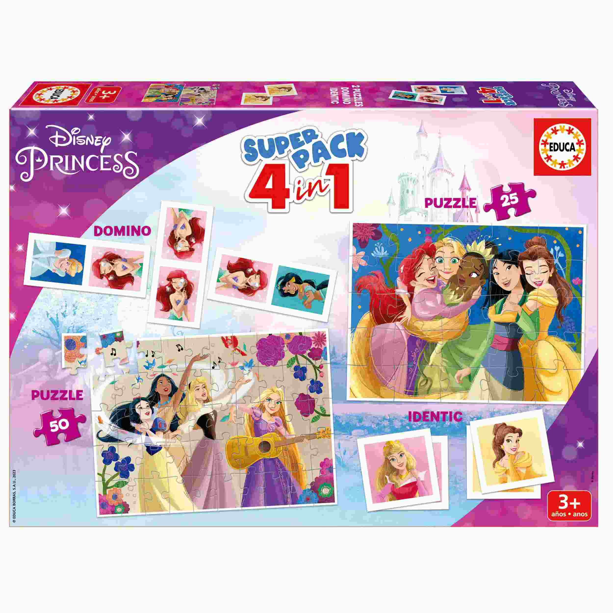 EDUCA Superpack 4 in 1 Disney Princess - 3Y+ – Seby