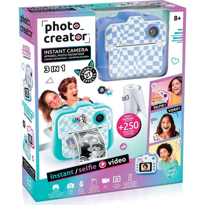 Instant Print Camera - Selfie & Video - Inkless Print on Thermal Paper - 8Y+