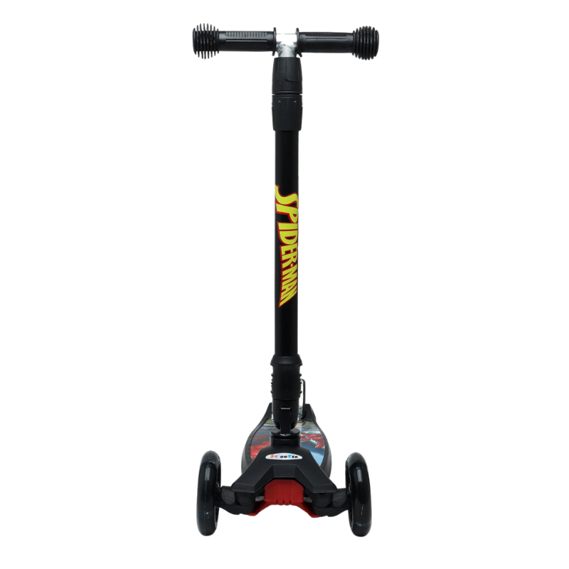 Marvel Spiderman Foldable Scooter with LED Light-Up Wheels - 2Y+
