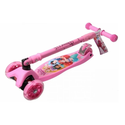 Disney Princesses Foldable Scooter with LED Light-Up Wheels - 2Y+