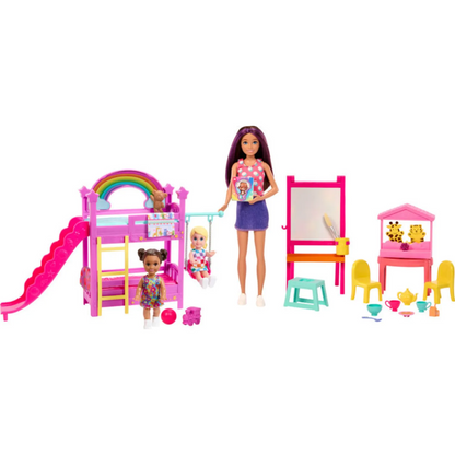 Barbie Skipper Babysitters Inc. Ultimate Daycare Playset with 3 Dolls, Furniture and 15+ Accessories - 3Y+