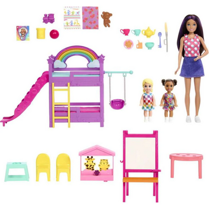 Barbie Skipper Babysitters Inc. Ultimate Daycare Playset with 3 Dolls, Furniture and 15+ Accessories - 3Y+