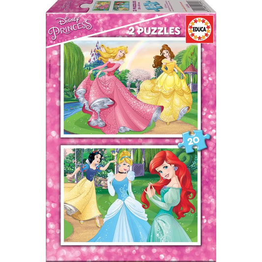EDUCA Disney Princess Puzzles (2x20 pcs) - 3Y+