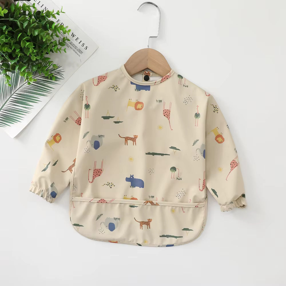 Long Sleeves Waterproof Baby Bibs (6-24M)