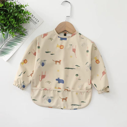 Long Sleeves Waterproof Baby Bibs (6-24M)