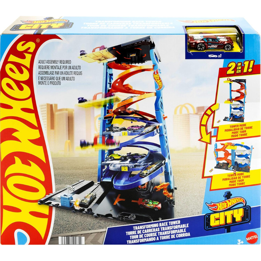 Hot Wheels City Transforming Race Tower Playset - 3Y+