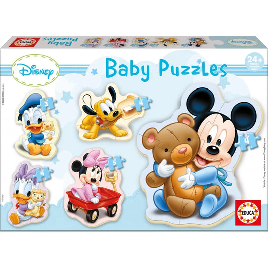 EDUCA Baby Puzzles Mickey (3 to 5 pcs) - 2Y+