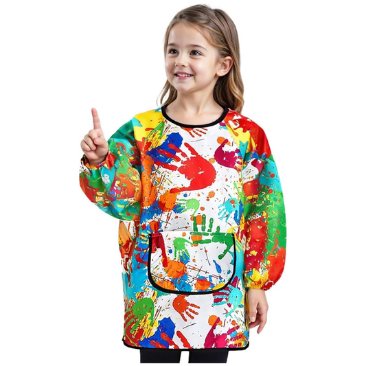 Children's Art Waterproof Painting Apron - Long Sleeves