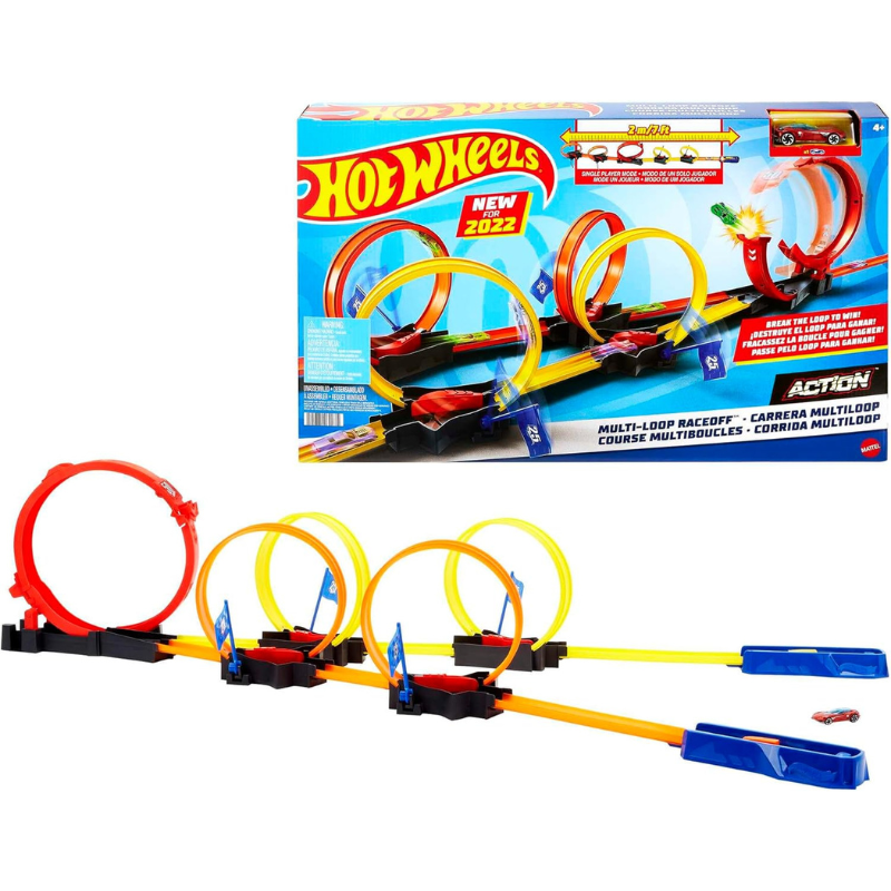 Hot Wheels Action Loop Cyclone Challenge Track Set - 4Y+