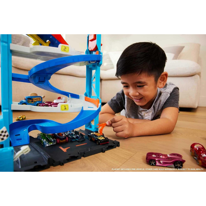 Hot Wheels City Transforming Race Tower Playset - 3Y+