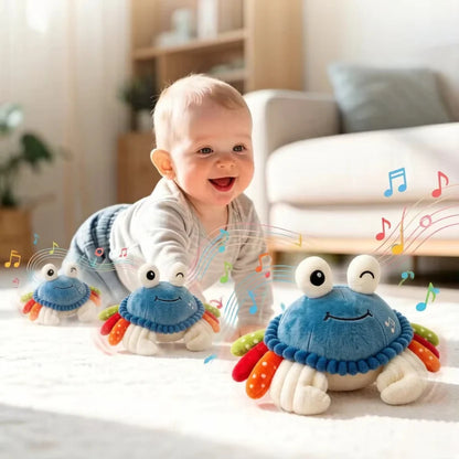 Bouncing Interactive Musical Plush Crab with Voice Function - 6M+