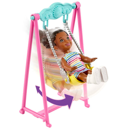 Barbie Skipper Babysitters Inc. Bounce House Playset With Dolls & Accessories - 3Y+