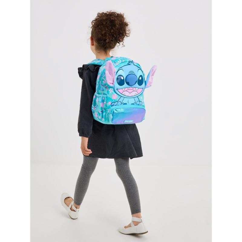 SMIGGLE – STITCH JUNIOR CHARACTER HOODIE BACKPACK – 36x30 CM - 3-5Y