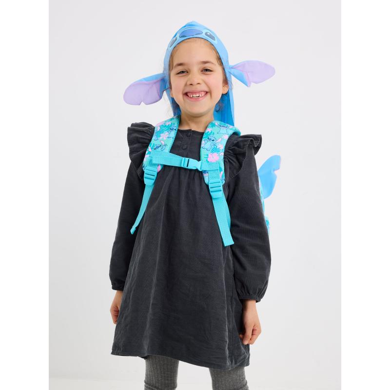 SMIGGLE – STITCH JUNIOR CHARACTER HOODIE BACKPACK – 36x30 CM - 3-5Y