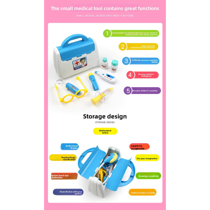 Doctor Toys Set (15pcs) - Sound Light Effect Simulation/Interaction