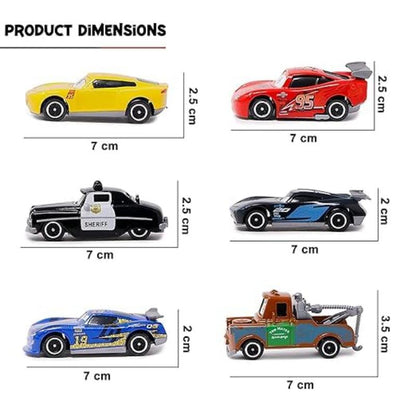 Disney Pixar Die-Cast Racing Cars Se (6 Pieces) - 2Y+