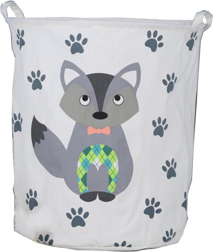 Foldable Toy Storage Basket & Laundry Hamper (H 50 cm x D 40 cm)