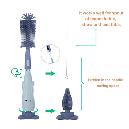 3-in-1 Baby Bottle Cleaning Brush Kit