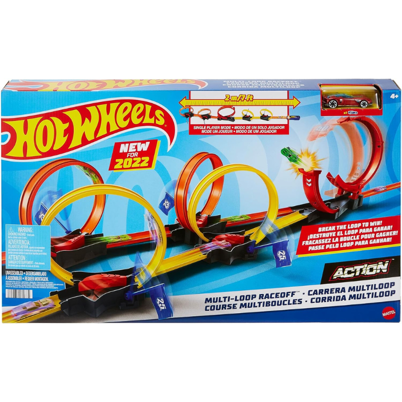 Hot Wheels Action Loop Cyclone Challenge Track Set - 4Y+
