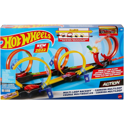 Hot Wheels Action Loop Cyclone Challenge Track Set - 4Y+