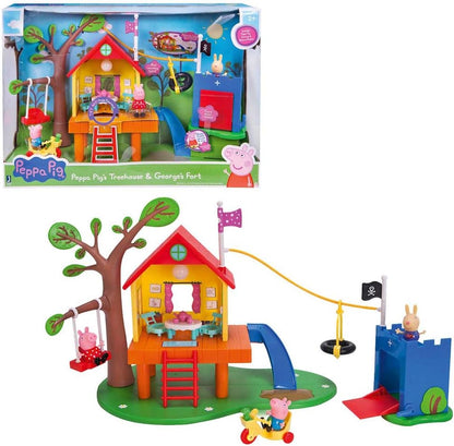 Peppa Pig's Treehouse & George's Fort Playset - 2Y+