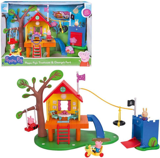 Peppa Pig's Treehouse & George's Fort Playset - 2Y+