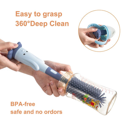 3-in-1 Baby Bottle Cleaning Brush Kit