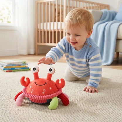 Bouncing Interactive Musical Plush Crab with Voice Function