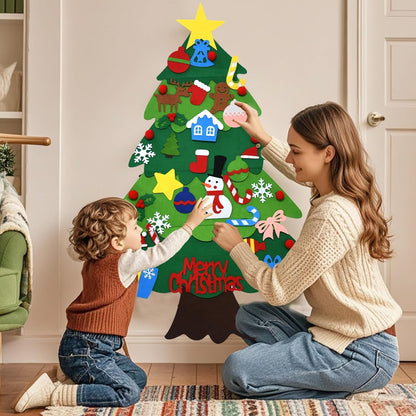 DIY Kids Hanging Christmas Tree Kit – Montessori Educational Toy - 18M+